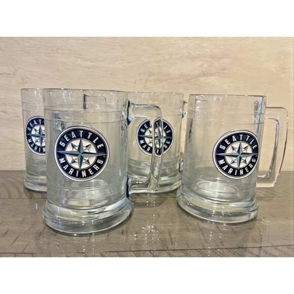 Seattle Mariners Baseball Logo Coffee Beer Mug Cup Glass Tankard MLB - Picture 1 of 6